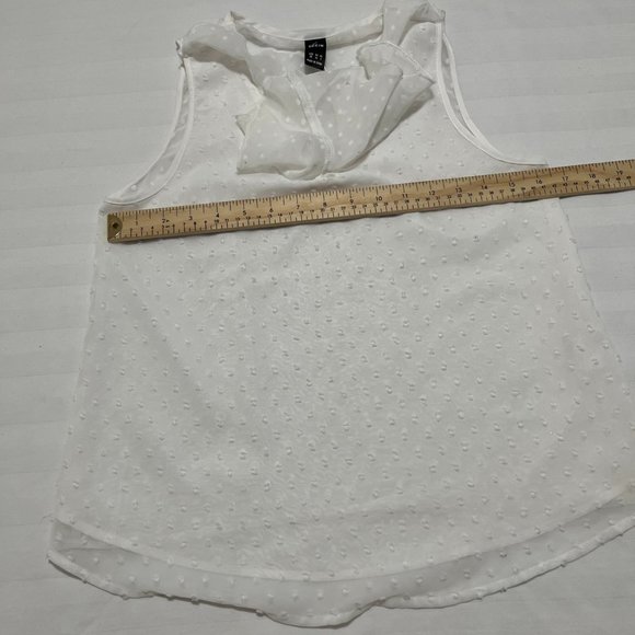 SHEIN white sleeveless Top Size XS - Picture 5 of 8